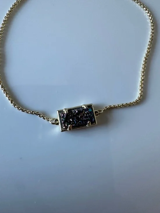 Kendra Scott Phillipa Bracelet | Gold with Multicolor Drusy - Picture 4 of 9